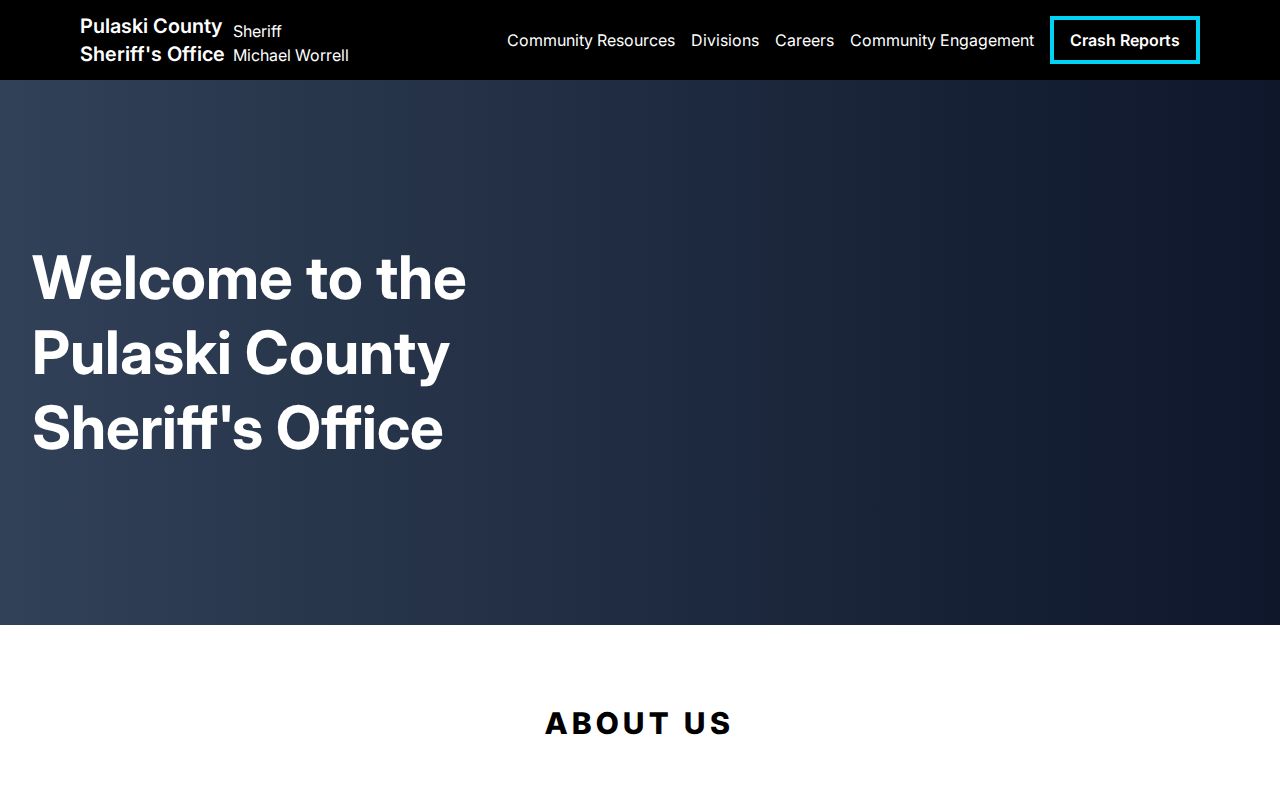 Pulaski County Sheriff's Office official home page